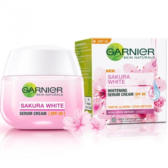 GARNIER Sakura SPF30 Whitening Serum Cream 50ml 1 GARNIER Sakura SPF30 Whitening Serum Cream 50ml