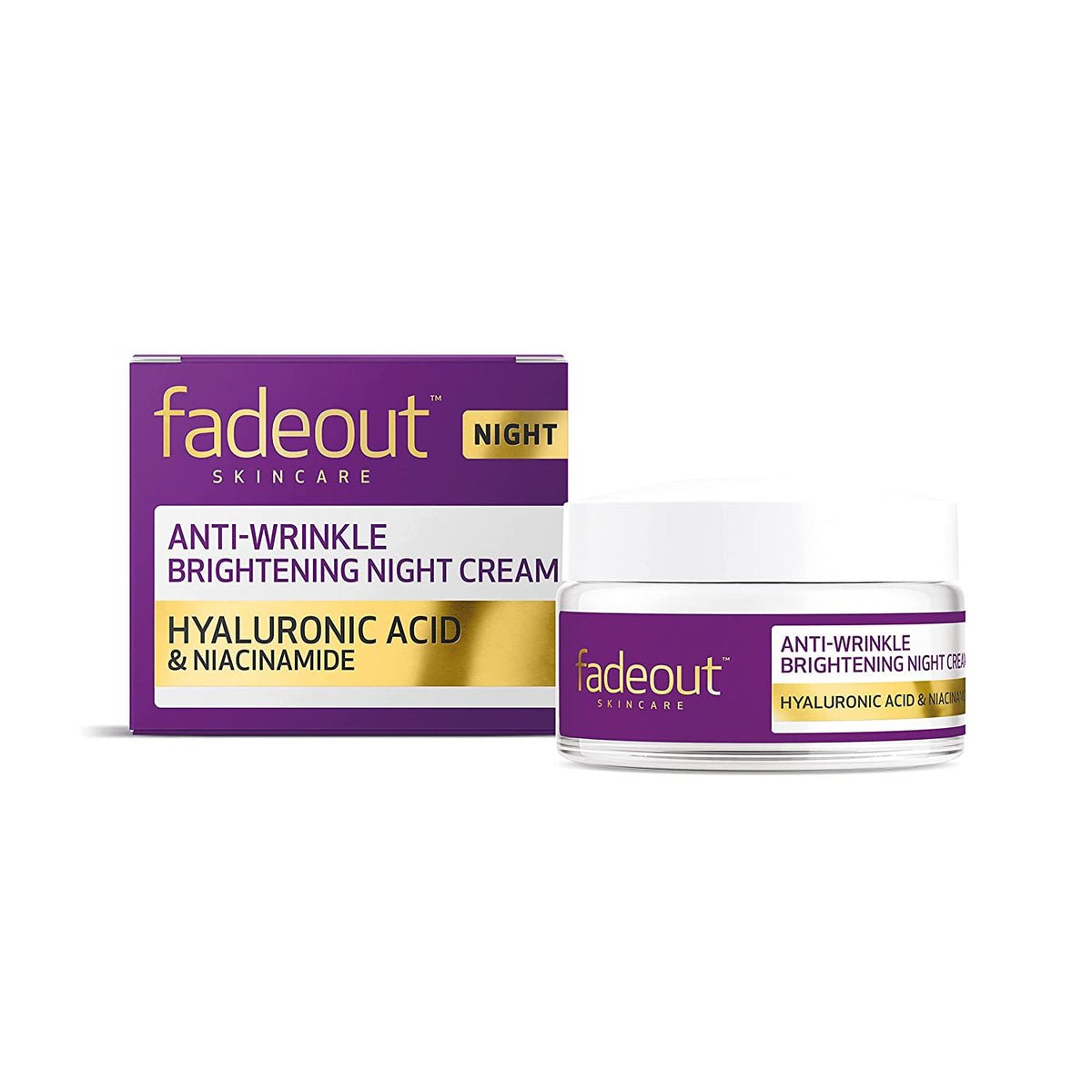 FADE OUT ANTI-WRINKLE BRIGHTENING NIGHT CREAM 50ML 1 FADE OUT ANTI-WRINKLE BRIGHTENING NIGHT CREAM 50ML
