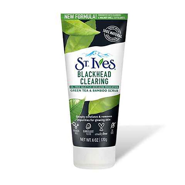 St. Ives Blackhead Clearing Face Scrub, Green Tea 170g 1 St. Ives Blackhead Clearing Face Scrub, Green Tea 170g