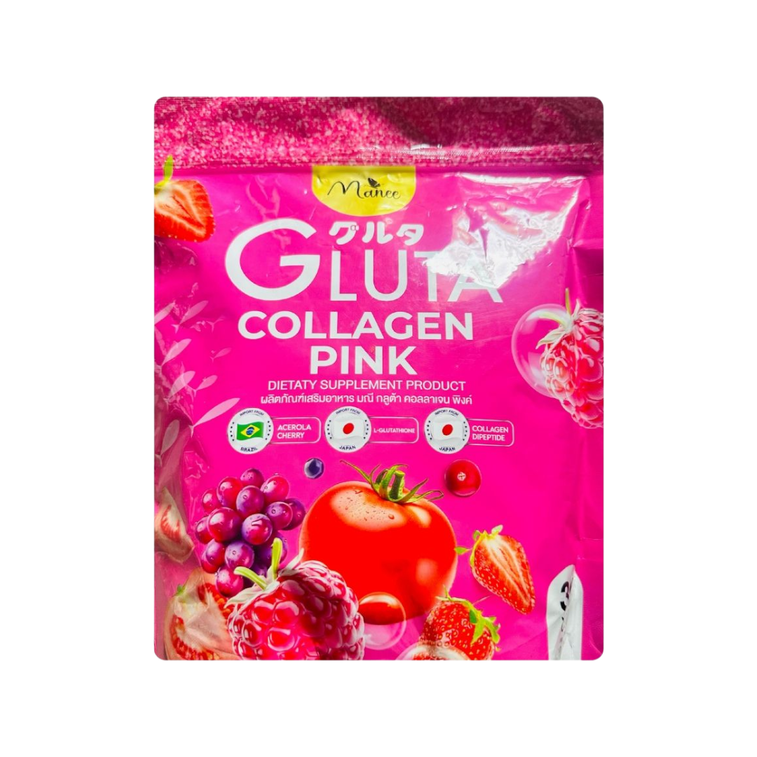 Manee Gluta Collagen Pink – 30 Pieces | Skin Brightening & Anti-Aging Supplement | Thailand 1 Manee Gluta Collagen Pink – 30 Pieces | Skin Brightening & Anti-Aging Supplement | Thailand