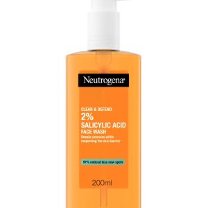Neutrogena Clear and Defend 2% Salicylic Acid Face Wash 200ml