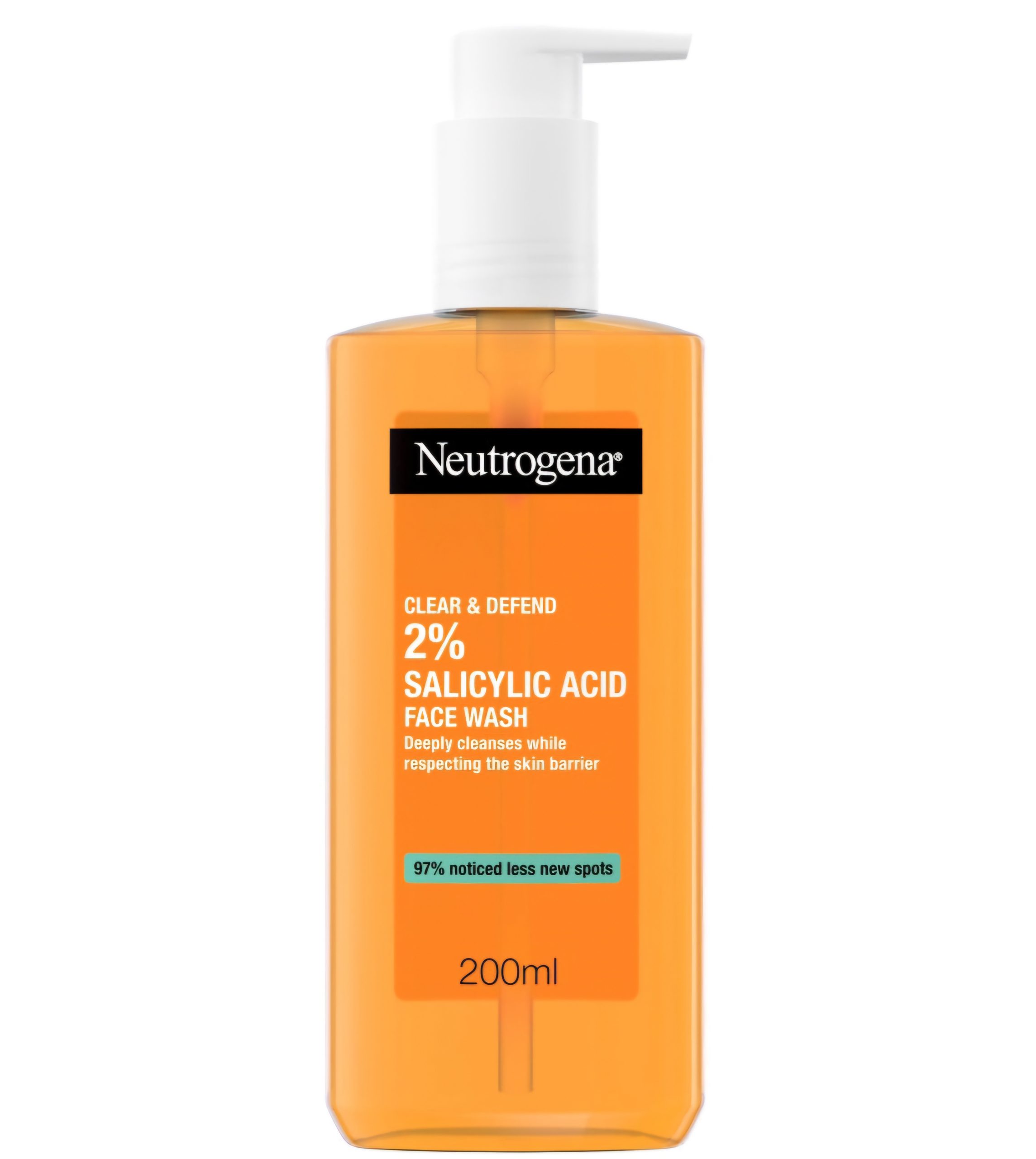 Neutrogena Clear and Defend 2% Salicylic Acid Face Wash 200ml 1 Neutrogena Clear and Defend 2% Salicylic Acid Face Wash 200ml