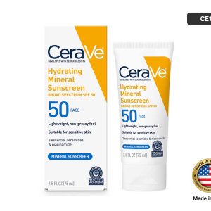 CERAVE Hydrating Mineral Sunscreen SPF 50 (75ml)
