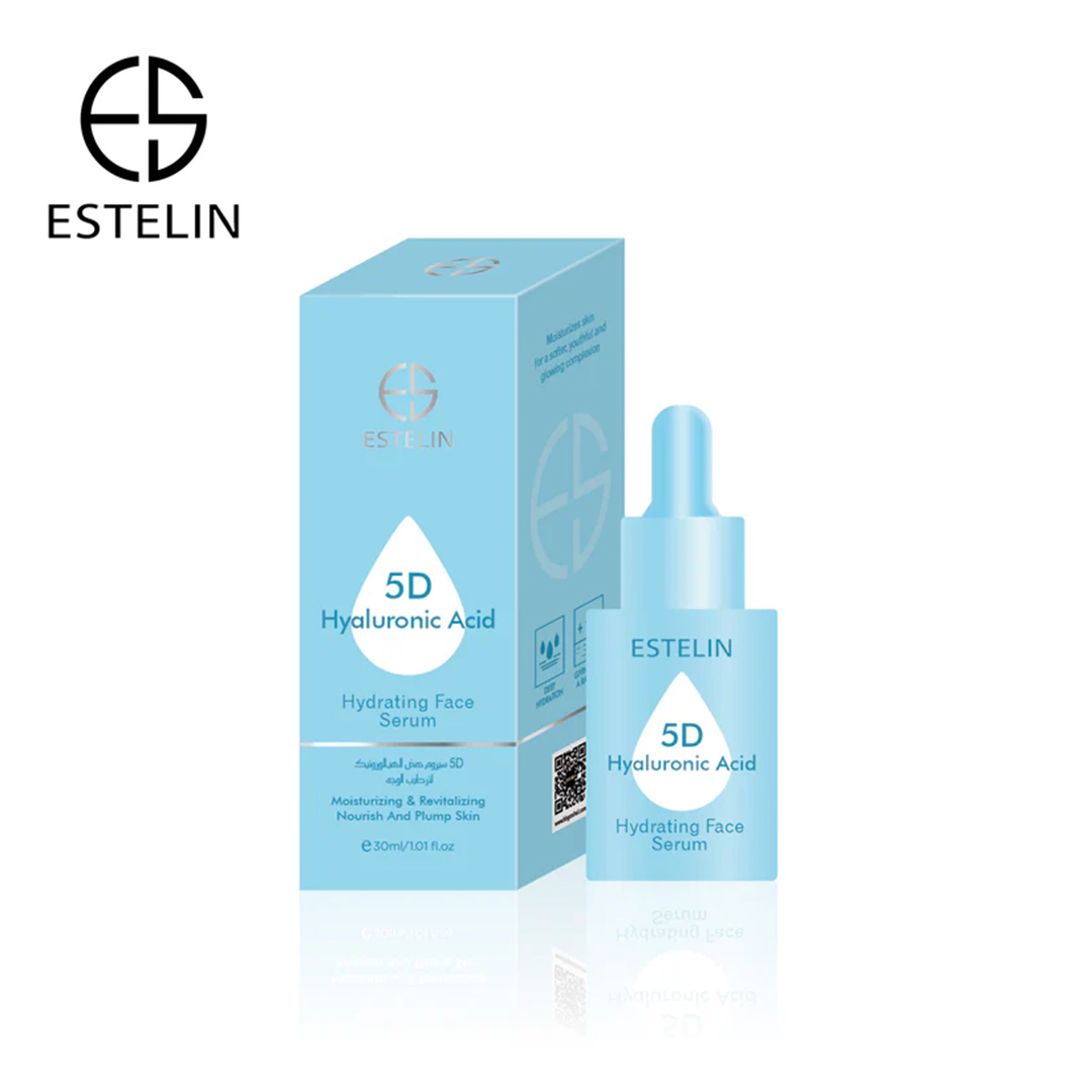 Estelin 5D Hyaluronic Acid Hydrating Face Serum 30ml 1 Estelin 5D Hyaluronic Acid Hydrating Face Serum 30ml