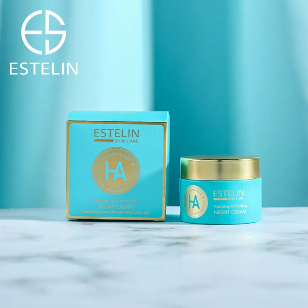 Estelin Hyaluronic acid hydrating & vitalizing night cream 50g 1 Estelin Hyaluronic acid hydrating & vitalizing night cream 50g