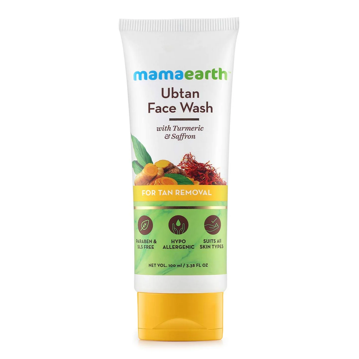 Mamaearth Ubtan Face Wash for Tan Removal 100 ml 1 Mamaearth Ubtan Face Wash for Tan Removal 100 ml