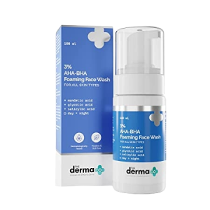 The Derma Co. 3% AHA-BHA Foaming Face Wash for Acne Control (100ml)