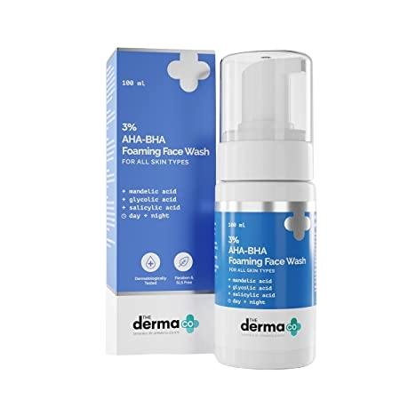 The Derma Co. 3% AHA-BHA Foaming Face Wash for Acne Control (100ml) 1 The Derma Co. 3% AHA-BHA Foaming Face Wash for Acne Control (100ml)
