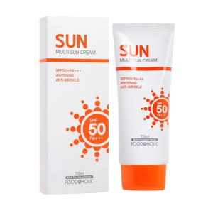 Food A Holic Multi Sun Cream Whitening Anti Wrinkle SPF 50+ PA+++ 70ml