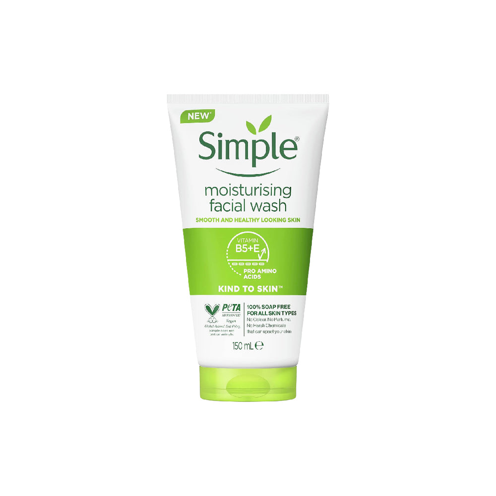 Simple Moisturising Facial Wash 150ml 1 Simple Moisturising Facial Wash 150ml
