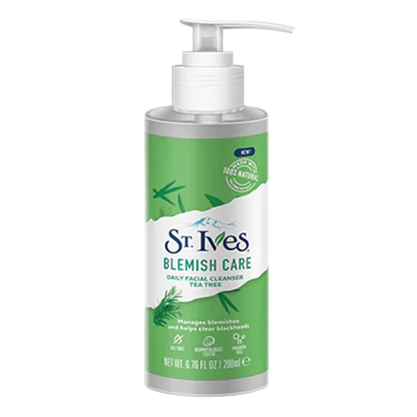 St.Ives Blemish Care Daily Facial Cleanser Tea Tree 200ml 1 St.Ives Blemish Care Daily Facial Cleanser Tea Tree 200ml