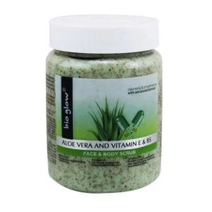 Bio Glow Aloe Vera And Vitamin E And B5 Face And Body Scrub 500ml