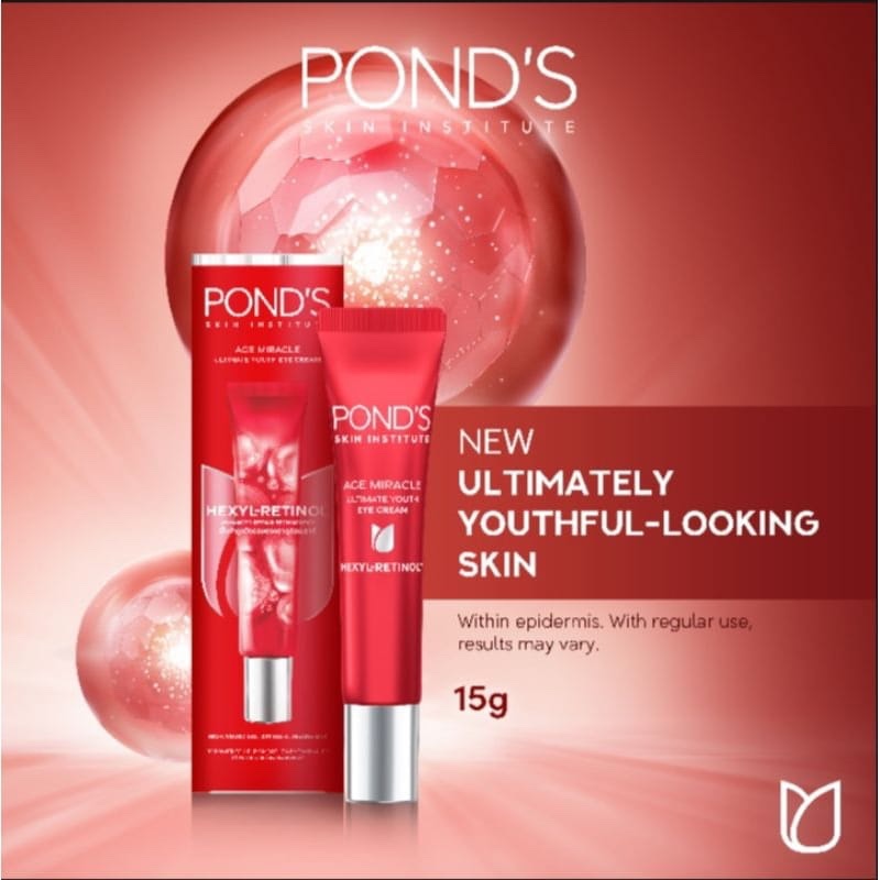 Pond'S Age Miracle Ultimate Youth Eye Cream Hexyl-Retinol 15 Ml made in thailand 1 Pond'S Age Miracle Ultimate Youth Eye Cream Hexyl-Retinol 15 Ml made in thailand