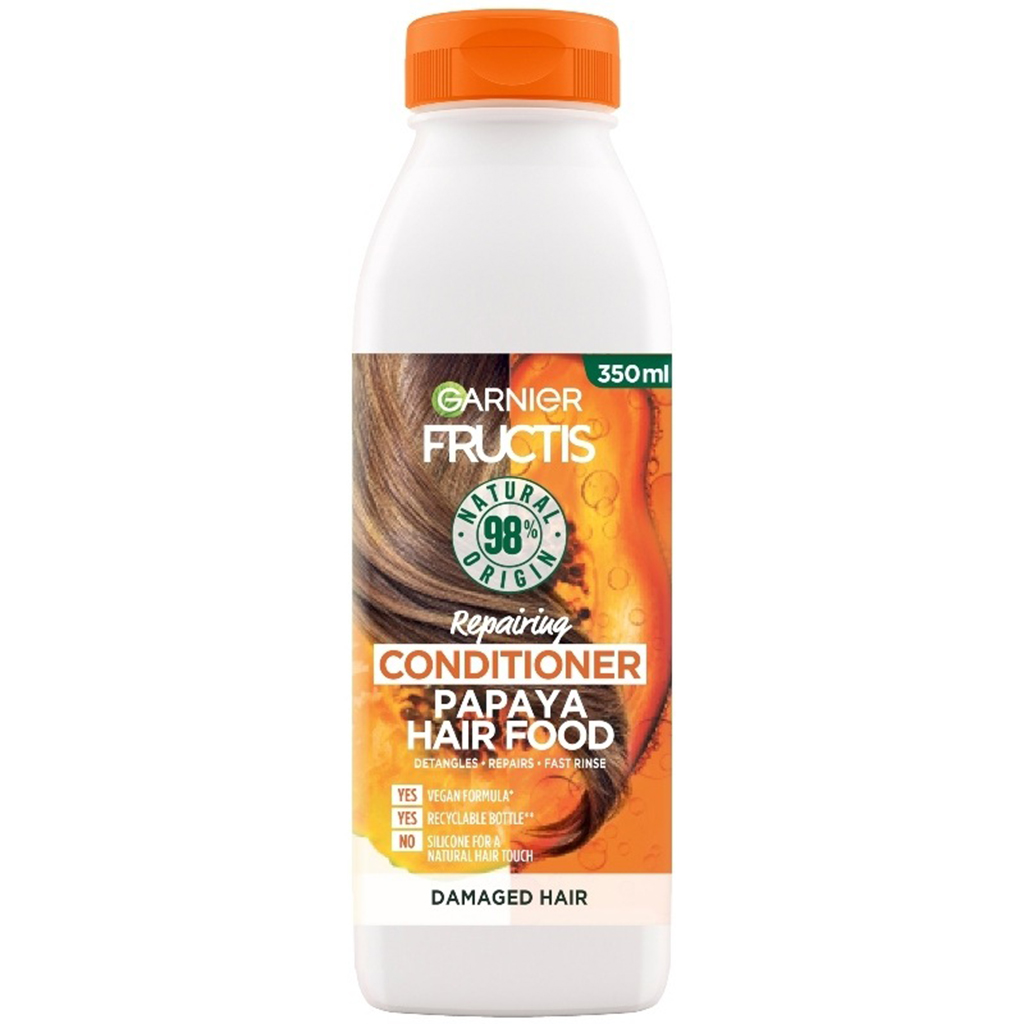 Garnier Ultimate Blends Hair Food Repairing Papaya Conditioner For Damaged Hair 350ml 1 Garnier Ultimate Blends Hair Food Repairing Papaya Conditioner For Damaged Hair 350ml