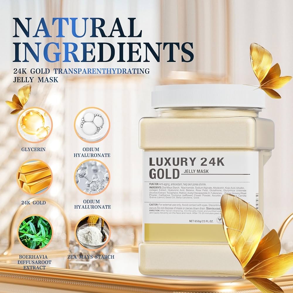 24K Gold Jelly Mask 650g 1 24K Gold Jelly Mask 650g