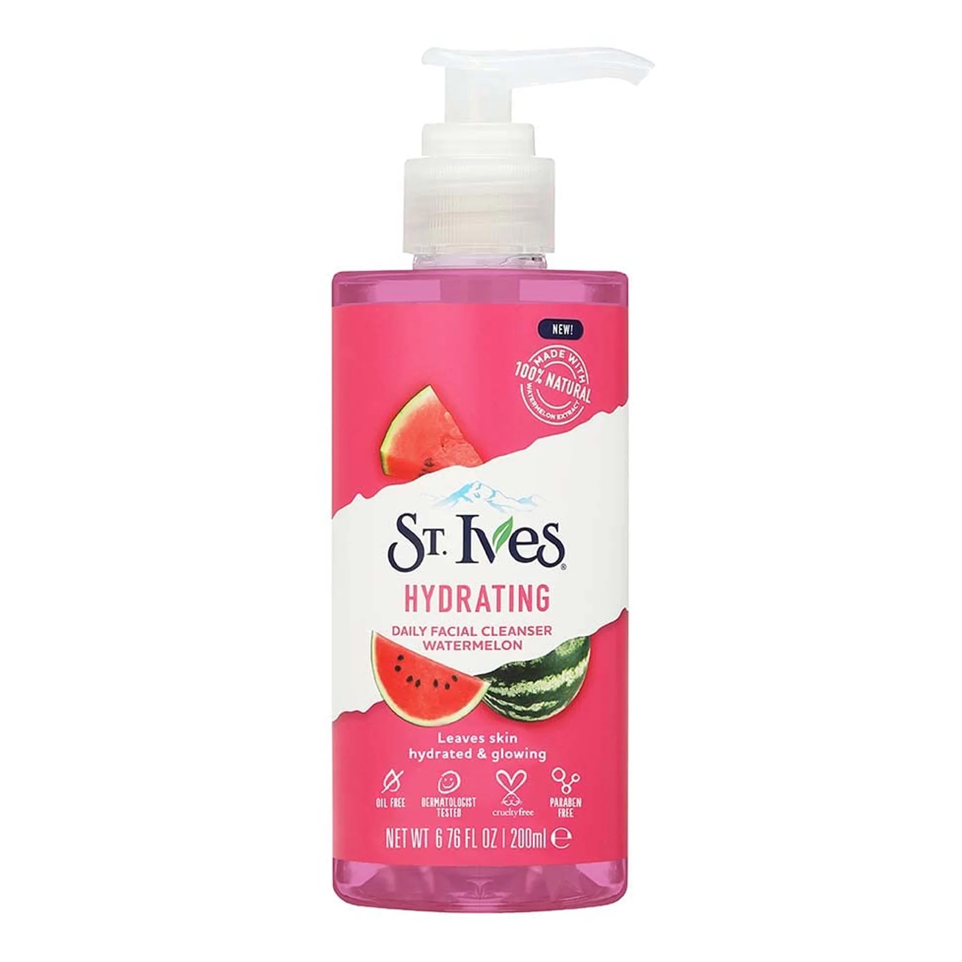 St Ives Watermelon Hydrating Daily Facial Cleanser 200ml 1 St Ives Watermelon Hydrating Daily Facial Cleanser 200ml