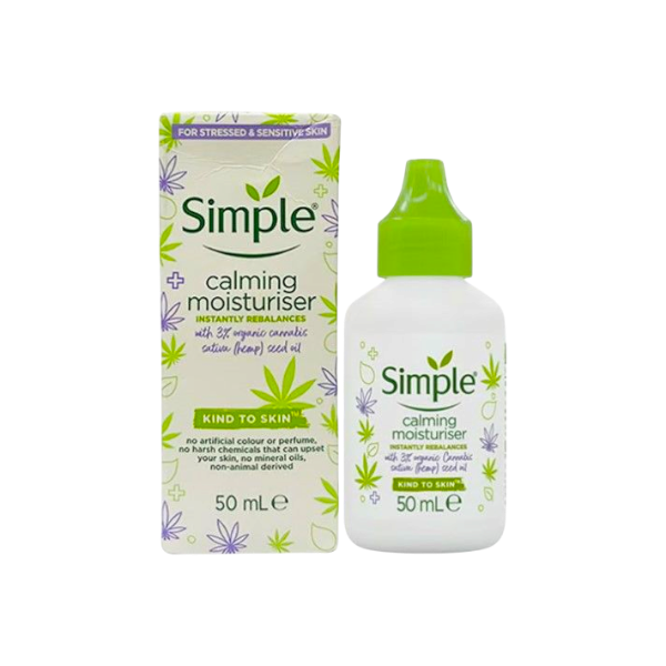 Simple Calming Moisturiser Skin Cream 50ml 1 Simple Calming Moisturiser Skin Cream 50ml