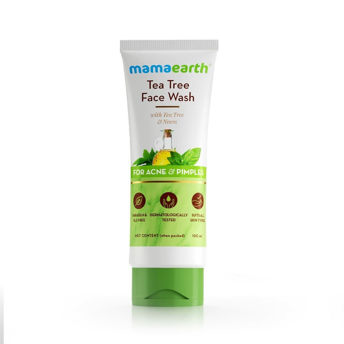 Mamaearth Tea Tree Natural Face Wash for Acne 100ml 1 Mamaearth Tea Tree Natural Face Wash for Acne 100ml