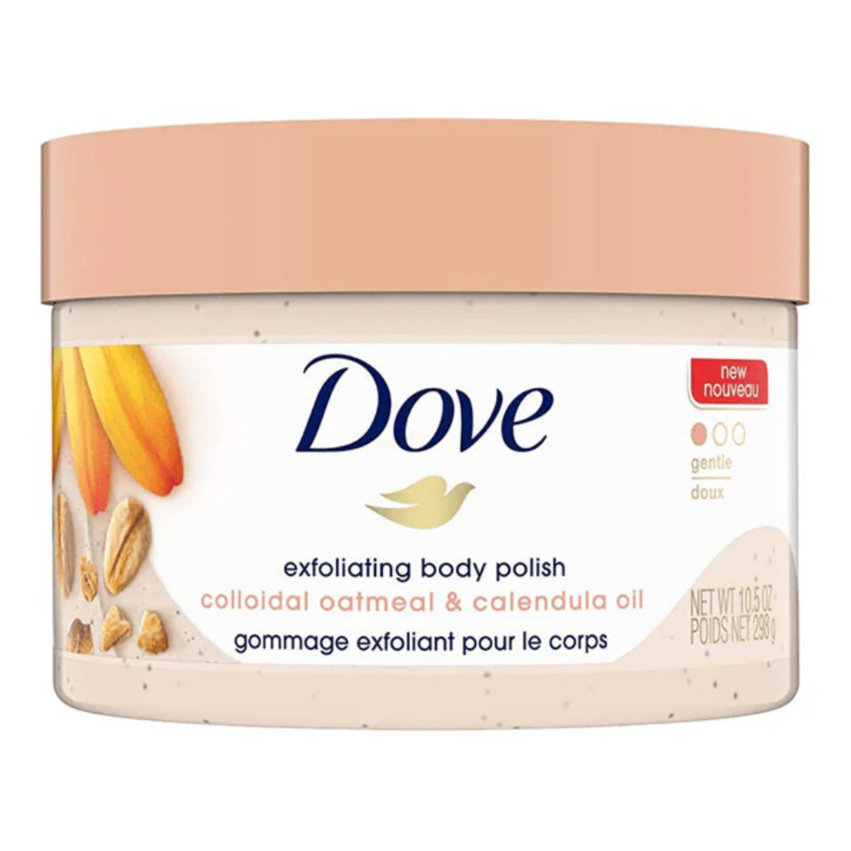 Dove Colloidal Oatmeal & Calendula Oil Body Polish 225g 1 Dove Colloidal Oatmeal & Calendula Oil Body Polish 225g