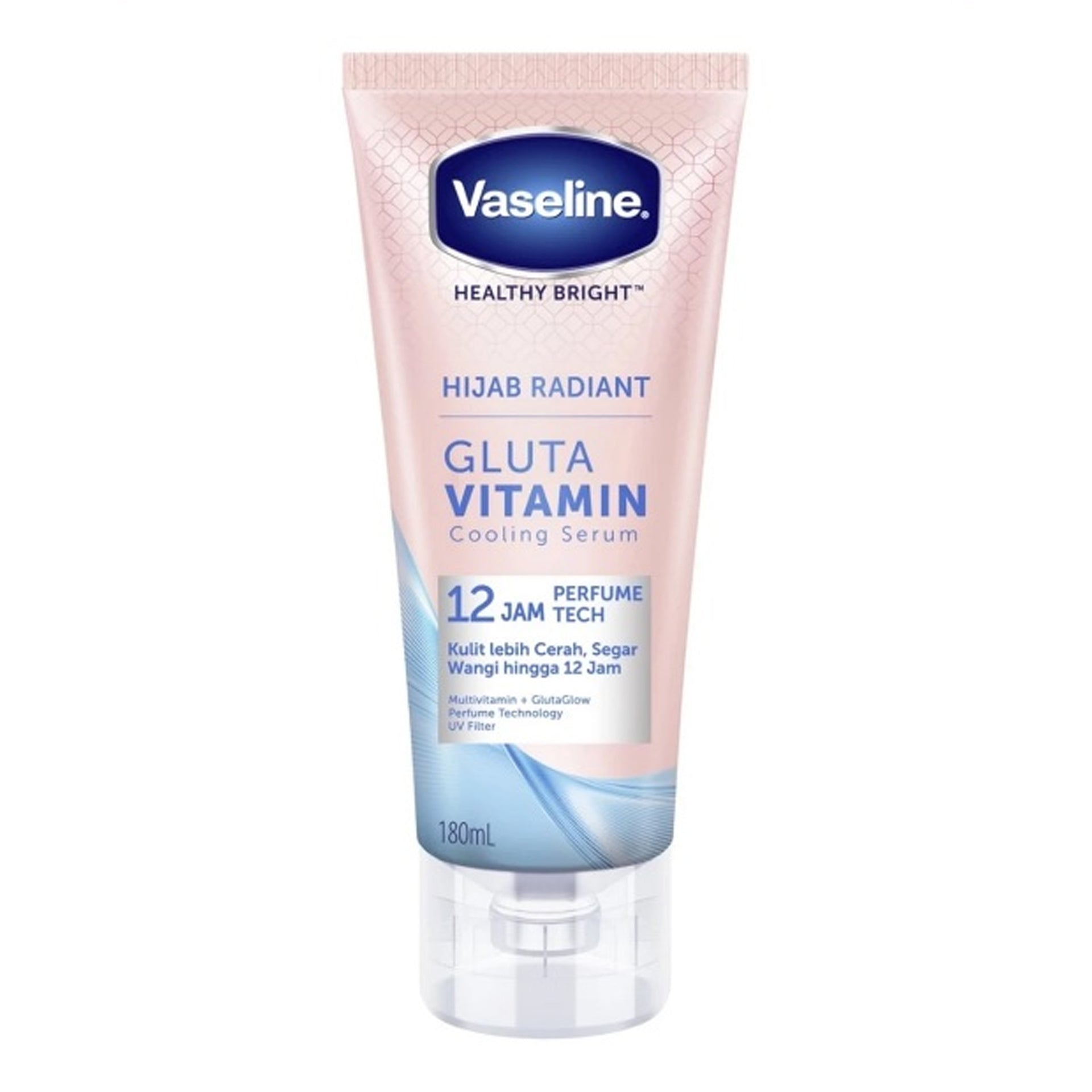 Vaseline Hijab Radiant Gluta Vitamin Body Serum - 180ml 1 Vaseline Hijab Radiant Gluta Vitamin Body Serum - 180ml