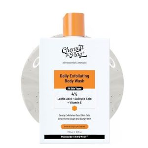Chemist At Play Exfoliating Body Wash with 4% Lactic Acid & Salicylic Acid, Prevents Body Acne 236ml
