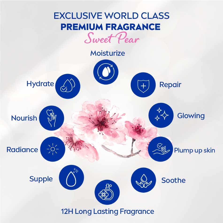 Nivea Extra Bright Body Serum Miracle Sweet Sweet Pear 320 ml 4 Nivea Extra Bright Body Serum Miracle Sweet Sweet Pear 320 ml - Image 4