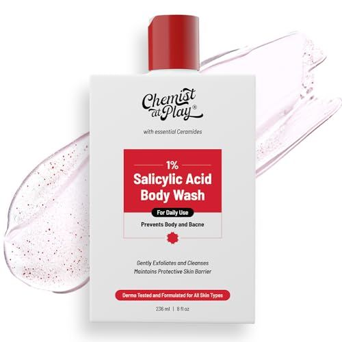 Chemist At Play Exfoliating Body Wash with 4% Lactic Acid & Salicylic Acid, Prevents Body Acne 236ml