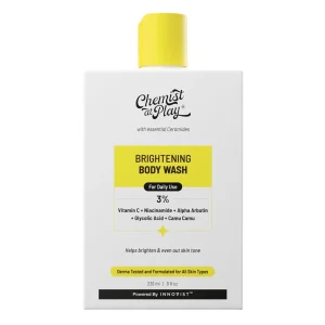 Chemist At Play Brightening Body Wash – 3% Vitamin C + Niacinamide, Shower Gel 236ml